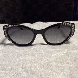 Guess by Marciano Black Rhinestone Sunglasses